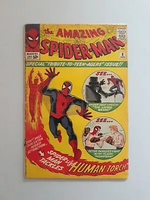 Buy Amazing  Spider-Man 8 Marvel Comics 1964 Human Torch, Living Brain  • 415.07£