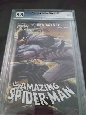 Buy Amazing Spiderman 570.  PGX 9.8  2nd Printing Variant Cover Key Book • 320.46£