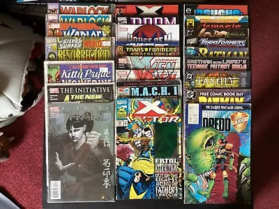 Buy Comics Book Bundle X 24 X-Men/Dredd/Batman/Avengers/Turtles/Nemesis/Warlock Etc • 9.99£