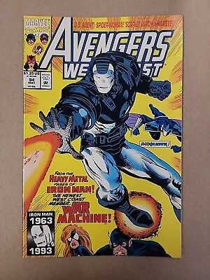 Buy Avengers West Coast #94 1st Rhodes War Machine May 1993 Marvel Comics. J11 • 28.77£