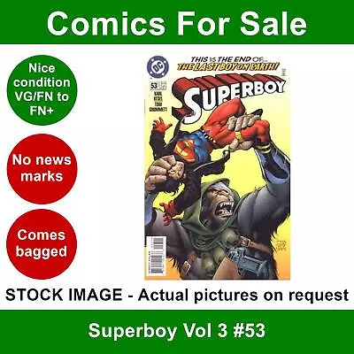 Buy DC Superboy Vol 3 #53 Comic - VG/FN+ 01 July 1998 • 3.99£