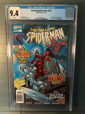 Buy Amazing Spider-Man #430 NM CGC 9.4 Newsstand! Low Print Run! Classic Carnage! • 172.75£