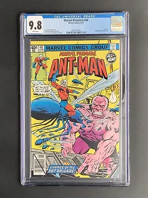 Buy Marvel Premiere #48 CGC 9.8 WHITE Pages 2nd Scott Lang As Ant-Man! 1979 NM+MT • 118.73£