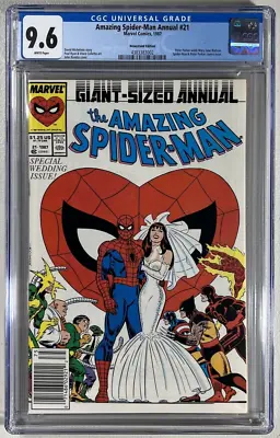 Buy Amazing Spider-Man Annual #21 CGC 9.6 Newsstand White Pages • 98.97£