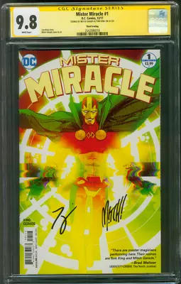 Buy Mister Miracle 1 CGC 2XSS 9.8 King Gerads 3rd Print Variant Movie 12/17 • 158.11£