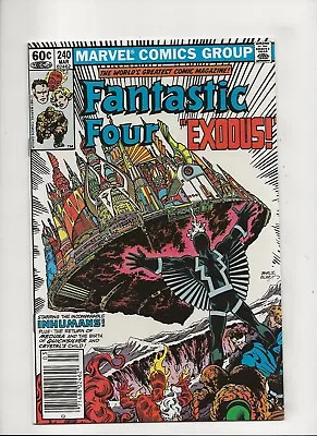 Buy Fantastic Four #240 (1982) 1st App Luna Maximoff High Grade NM- 9.2 • 4.02£