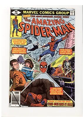 Buy Amazing Spider-Man 195 VF Betty Brant, Black Cat & Aunt May Appearance 1979 • 10.93£