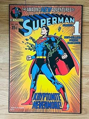 Buy Superman #233 Hanging Wooden Wall Art 13  X 19  Neal Adams Cover DC Comic Book • 21.81£