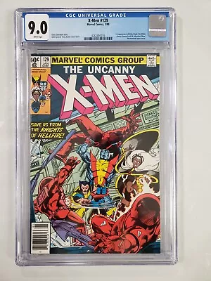 Buy Uncanny X-Men #129 (Marvel, 1980) 1st Kitty Pryde & Emma Frost NS WP CGC 9.0 • 205.55£
