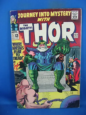 Buy Journey Into Mystery 122 F Vf Thor Kirby 1965 Marvel • 72.39£