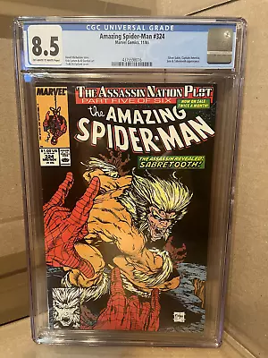 Buy Amazing Spider-man #324 CGC 8.5 Todd McFarlane Art Sabretooth • 31.98£