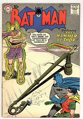 Buy Batman 127 (VG) Vs Thor! Bill Finger, Dick Sprang 1959 DC Comics R862 • 112.49£