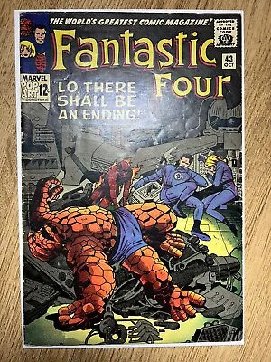 Buy Fantastic Four #43 (1965) Frightful Four Appearance Dr Doom Cameo Silver Age VG+ • 40£