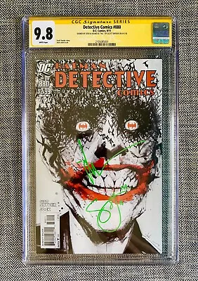 Buy Batman Detective Comics 880 CGC 9.8 SS Signed X2 Scott Snyder Jock, Iconic Joker • 1,187.41£