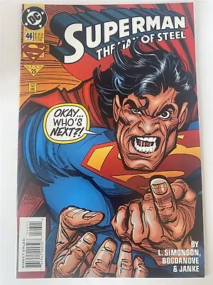 Buy SUPERMAN : THE MAN OF STEEL #46 DC Comics 1995 NM • 1.99£