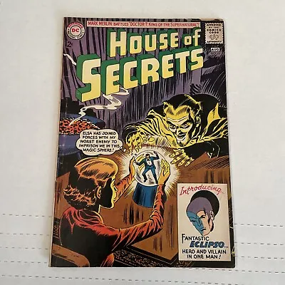 Buy DC Comics House Of Secrets #61 1963 Introducing Eclipso Low Grade • 114.64£
