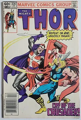 Buy Thor #330 VF 1st App Crusader Newsstand Edition Marvel Comics 1983 Key MCU Spec  • 11.87£