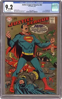 Buy Justice League Of America #63 CGC 9.2 1968 3961586017 • 201.60£