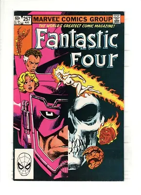 Buy FANTASTIC FOUR #257 VF+, Galactus, Nova, John Byrne Cover & Art, Marvel 1983 • 4.81£