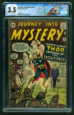 Buy Journey Into Mystery #84 CGC 3.5 1962 2nd App Thor, 1st App Jane Foster • 559.62£