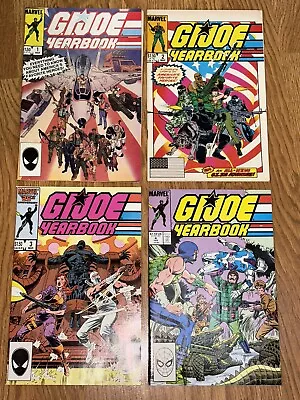 Buy G.I. JOE: A REAL AMERICAN HERO YEARBOOK 1st Prints #1-4 1985 Set - VF To NM • 15.78£