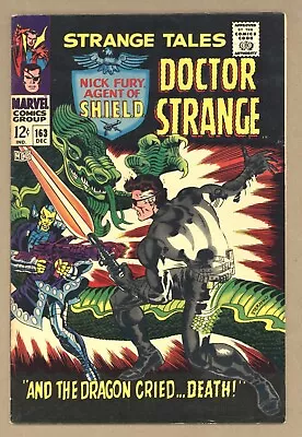 Buy Strange Tales 163 VF- Steranko Cover! Nick Fury! Doctor Strange! 1967 Marvel 646 • 35.22£