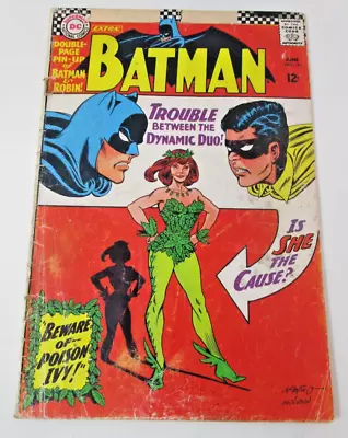 Buy Batman #181 1966 [GD] 1st App Poison Ivy W/ Poster Low Grade Silver Age DC Key • 332.05£