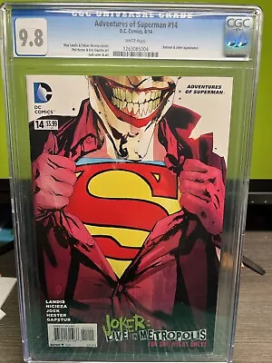 Buy Adventures Of Superman #14 - Cgc 9.8 Joker -jock - 1st Print -dc • 72.34£