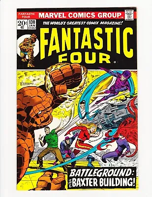 Buy Fantastic Four 130  Battleground Baxter Building!  (Marvel, Jan 1973, FN+/VF) • 16.08£