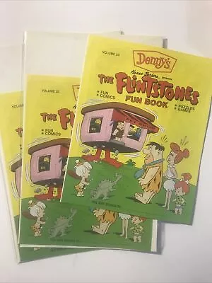 Buy Lot Of 3 NM Flintstones 1990 Denny's Unused Fun Book Comics Puzzles Games V20  • 9.53£