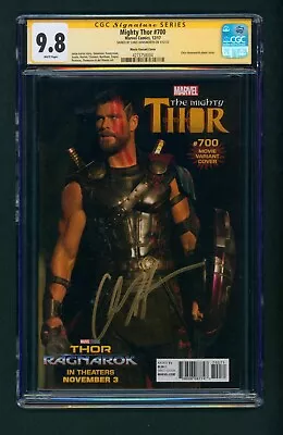 Buy Thor #700 (2017) Movie Variant CGC 9.8 SS CHRIS HEMSWORTH AUTO! Ragnarok • 630.20£