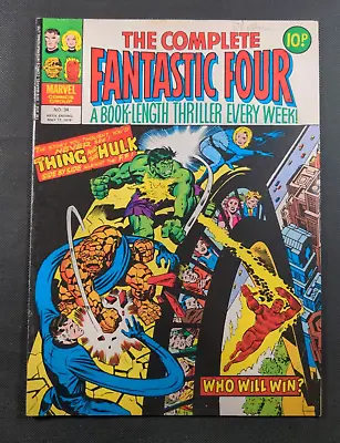 Buy Marvel Comics - The Complete Fantastic Four - Issue No 34 May  1978 • 5.95£