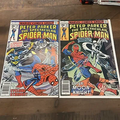 Buy 1978 Spectacular Spider-Man 22 & 23 CGC Moon Knight Cover Near Mint • 96.18£