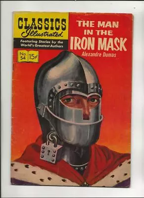 Buy Classics Illustrated #54 (HRN 142) The Man In The Iron Mask 1958 • 7.10£