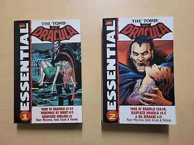 Buy Essential Tomb Of Dracula Vols 1 & 2 Marvel Comic Graphic Novel • 67.96£