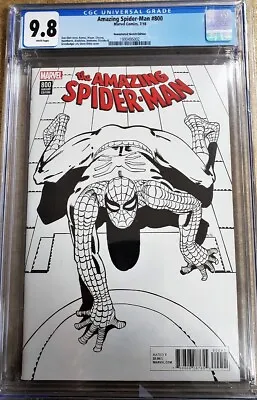 Buy Amazing Spider-man #800 - 1:1000 Ditko Sketch Variant  - Cgc 9.8 • 500£