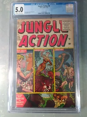 Buy Jungle Action #6 | 1955 | CGC 5.0 | John Romita Syd Shores / Joe Maneely Cover • 197.61£