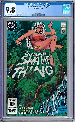 Buy Saga Of The Swamp Thing 25 CGC Graded 9.8 NM/MT  DC Comics 1984 • 158.83£