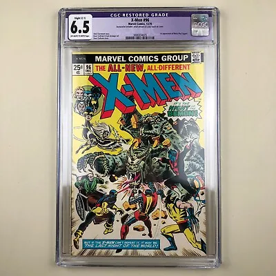 Buy (Uncanny) X-Men #96 (1975) CGC 6.5, 1st Moira MacTaggert, RESTORED • 79.06£