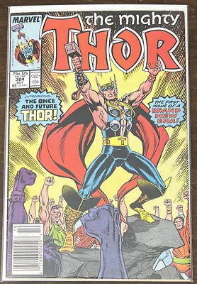 Buy Mighty Thor #384 VF 8.0 NEWSSTAND 1ST APPEARANCE DARGO KYOR 1987 MARVEL COMICS • 3.94£