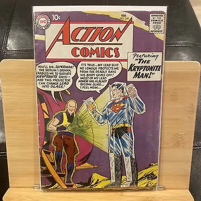 Buy Action Comics 249 10c Silver Age Dc Superman  Luthor/ Ad For Flash 105 • 51.36£