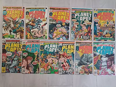 Buy Adventures On The Planet Of The Apes # 1  - # 11  Full Set  Cents 1975 • 189.95£