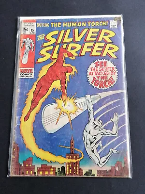 Buy Silver Surfer #15 - Marvel Comics - April 1970 - 1st Print • 38.82£