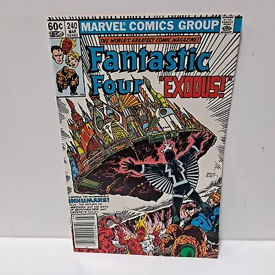 Buy Fantastic Four #240 Marvel Comics Newsstand VF- • 3.20£