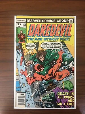 Buy Daredevil #153 Marvel 1978 Death Is The Cobra And Mr. Hyde!  NM+.    (L) • 23.75£