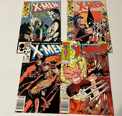 Buy Uncanny X-Men 210, 211, 212, 213 (Marvel Comics) 1st Wolverine Vs Saber Tooth • 47.30£