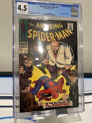 Buy Amazing Spider-Man #51 CGC 4.5  1st Kingpin Cover & 2nd Appearance • 151.11£
