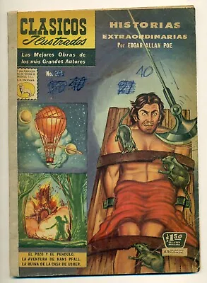 Buy CLASICOS ILUSTRADOS #105 El Pozo Y El Péndulo, La Prensa Comic 1961 • 3.21£