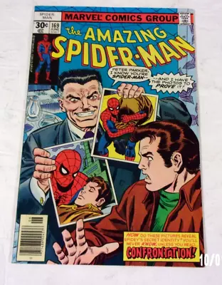 Buy Amazing Spiderman #169 1977 Glossy Sharp Vf Minus Jjj+the Parker Clone • 15.89£