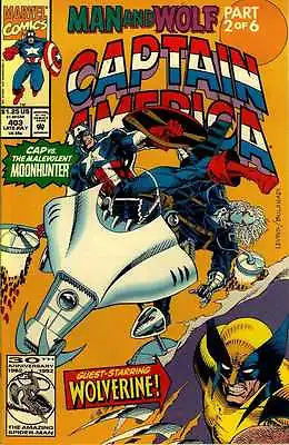 Buy Captain America # 403 ('Man And Wolf' Part 2 Of 6) (USA, 1992) • 3.42£